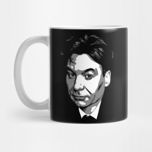 Mike Myers greyscale Mug